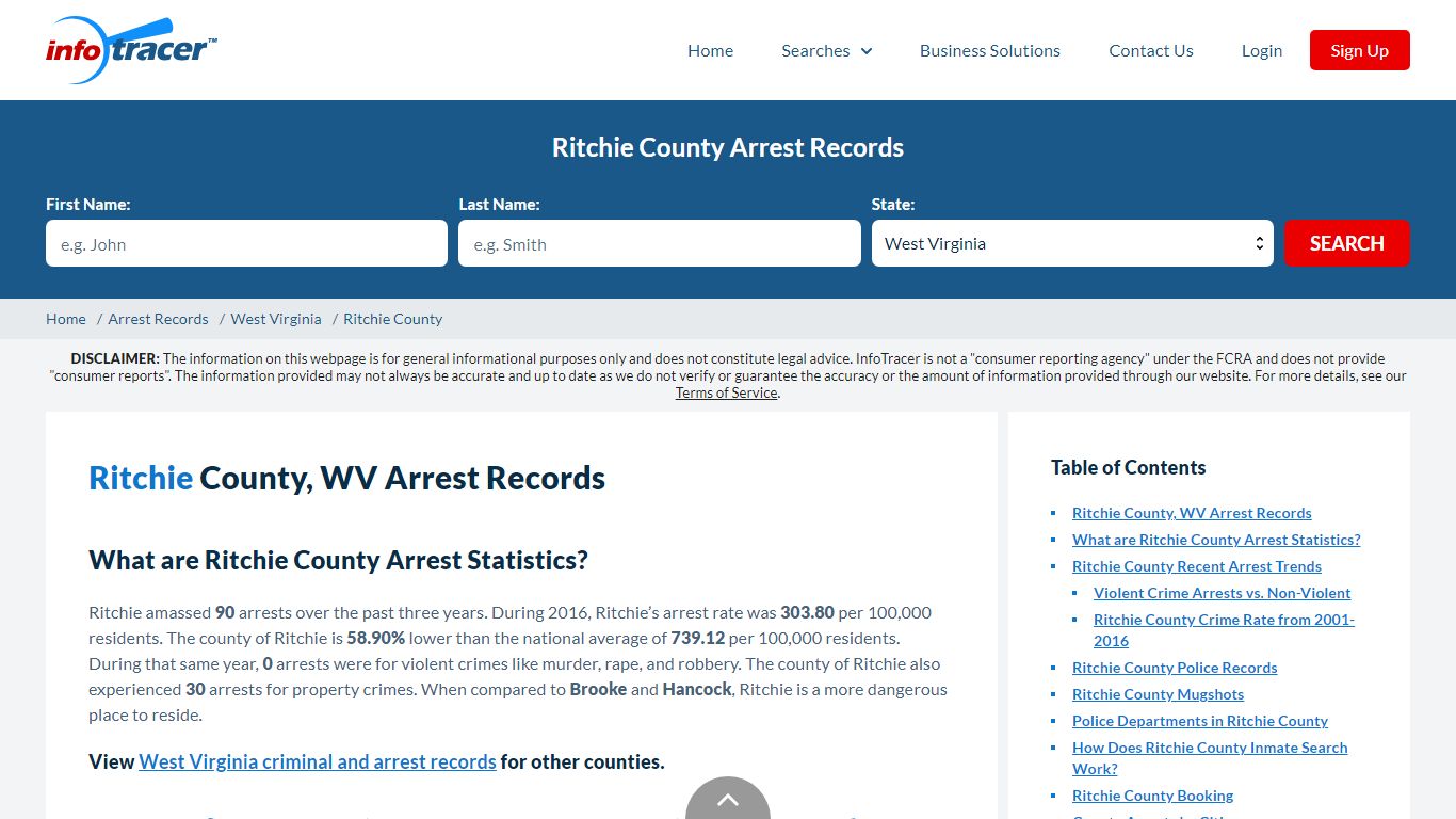 Ritchie County, WV Arrests, Mugshots & Jail Records - InfoTracer